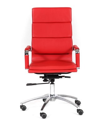 Кресло CHAIRMAN 750 экокожа красная в Чебоксарах - изображение 1